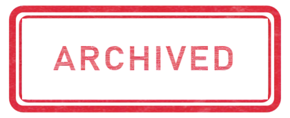 A rubber stamp reading ARCHIVED.