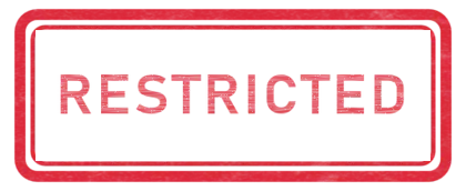 A rubber stamp reading RESTRICTED.