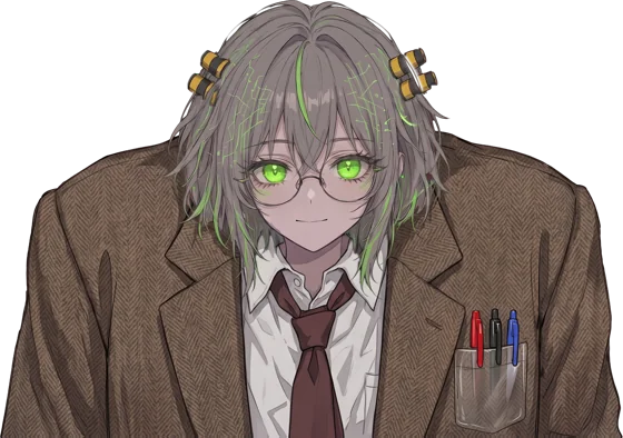 Core-chan in her blazer.