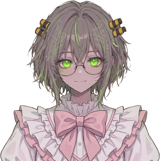 Core-chan in her idol outfit.