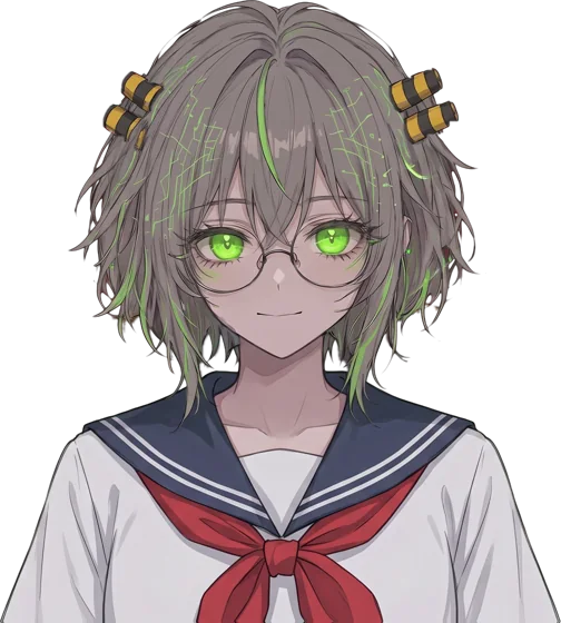 Core-chan in her sailor uniform.